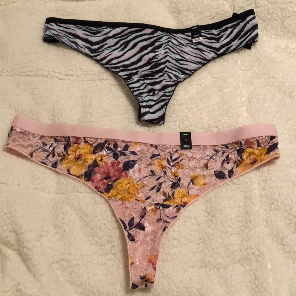 2 - Torrid Curve Thongs size 1XL Lace & Satin